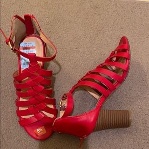 INC Red Strappy Sandals -brand new. Size 5.5
